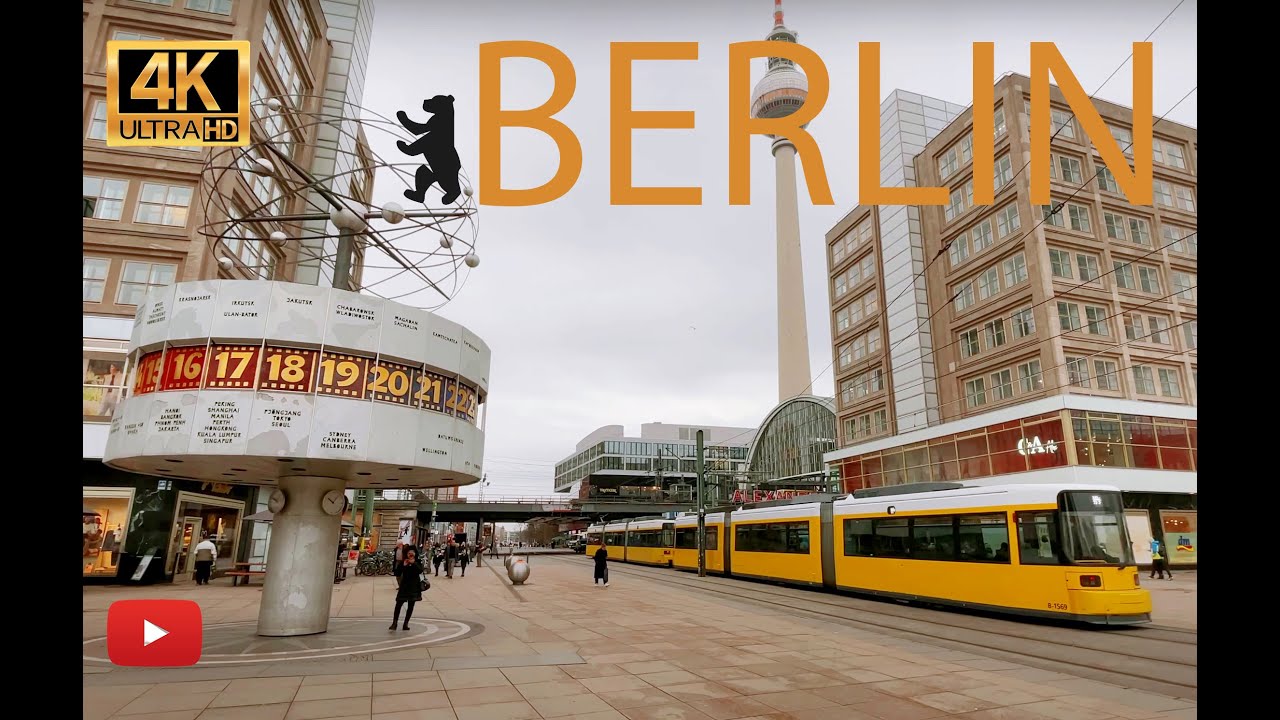 From London to Berlin by Bus  - City centre walk | Riding scooter 🇩🇪 🇧🇪 🇳🇱