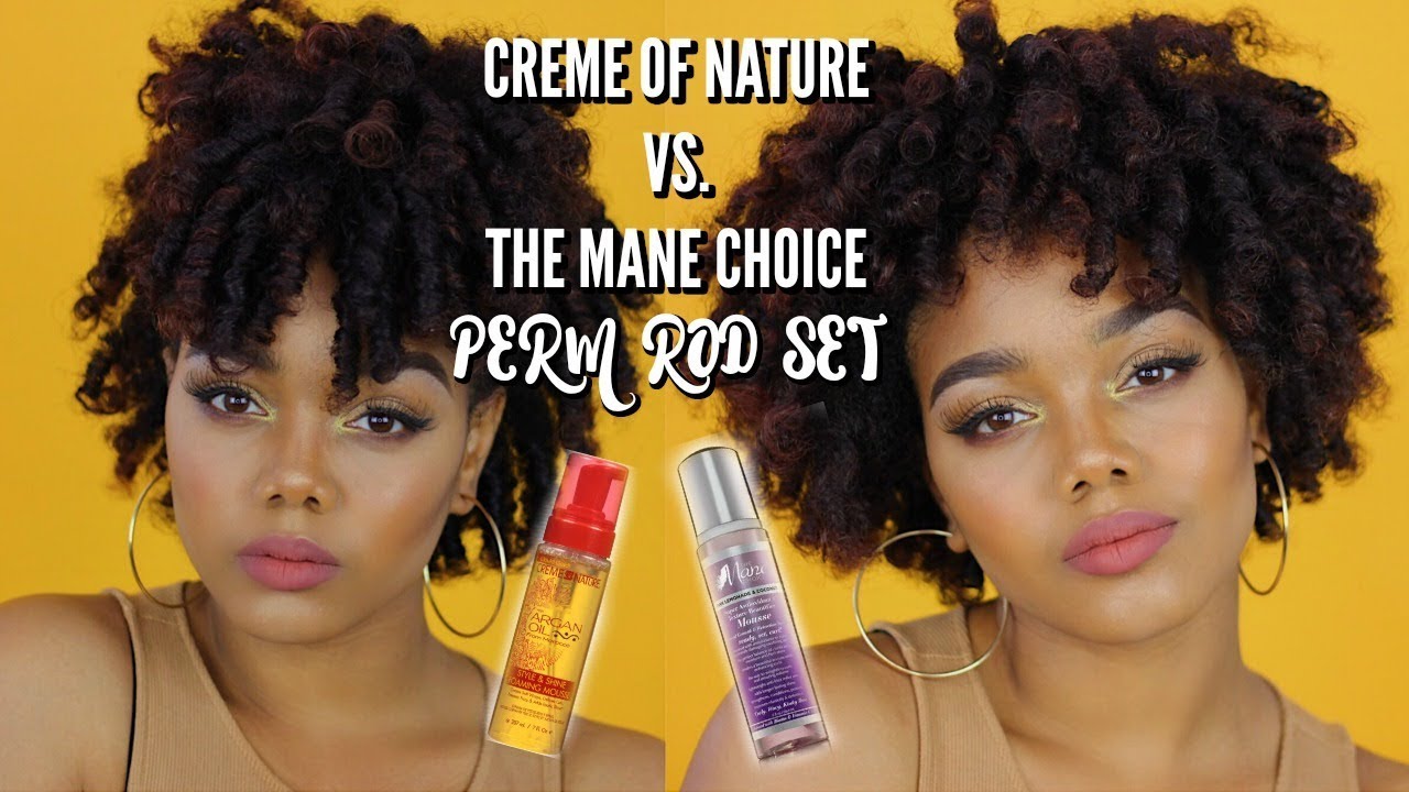 Creme of Nature vs. The Mane Choice | Perm Rod Set