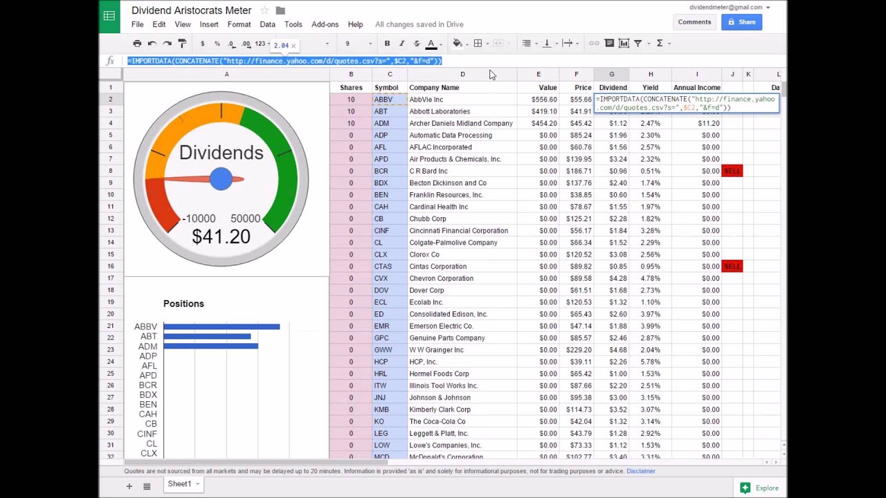 How to Build a Dividend Tracker Spreadsheet