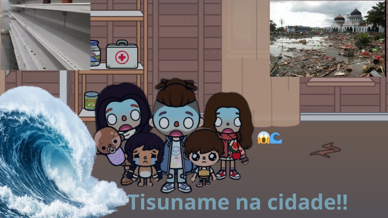 teve um tsunami na cidade | story no toca life
