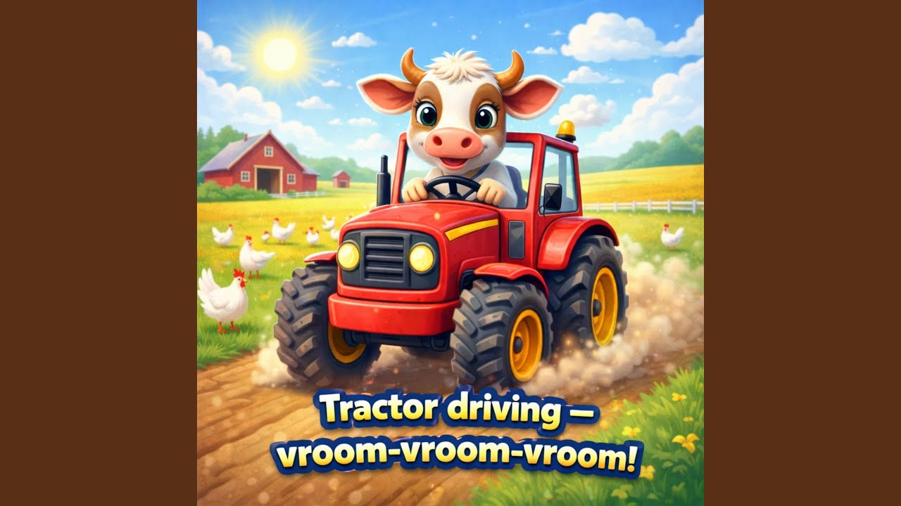 Tractor driving — vroom-vroom-vroom!