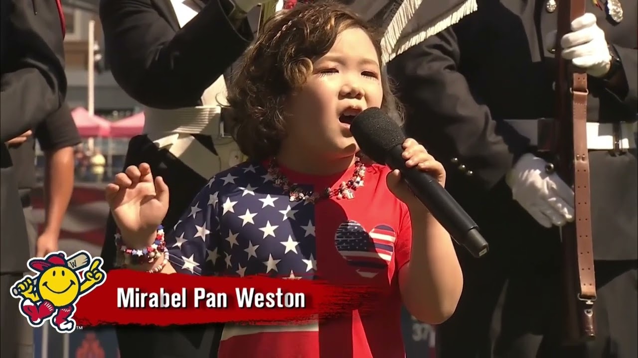 8-Year-Old Mirabel Pan Weston: Small Body, Big Passion &ndash; A Heartfelt National Anthem Performance