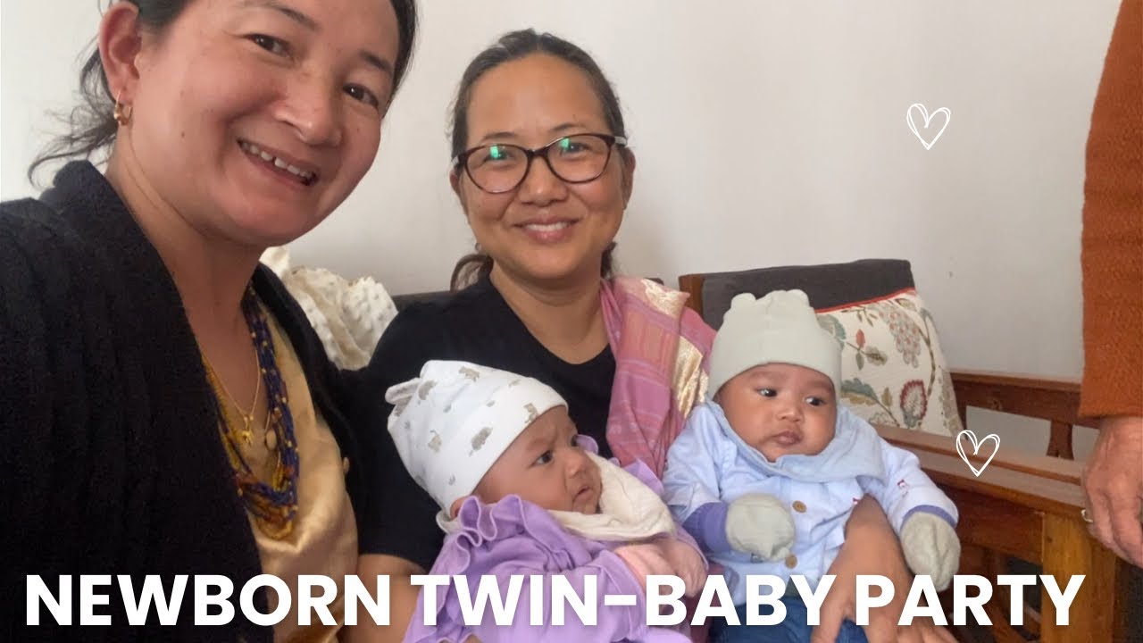 Newborn Twins-baby party 
