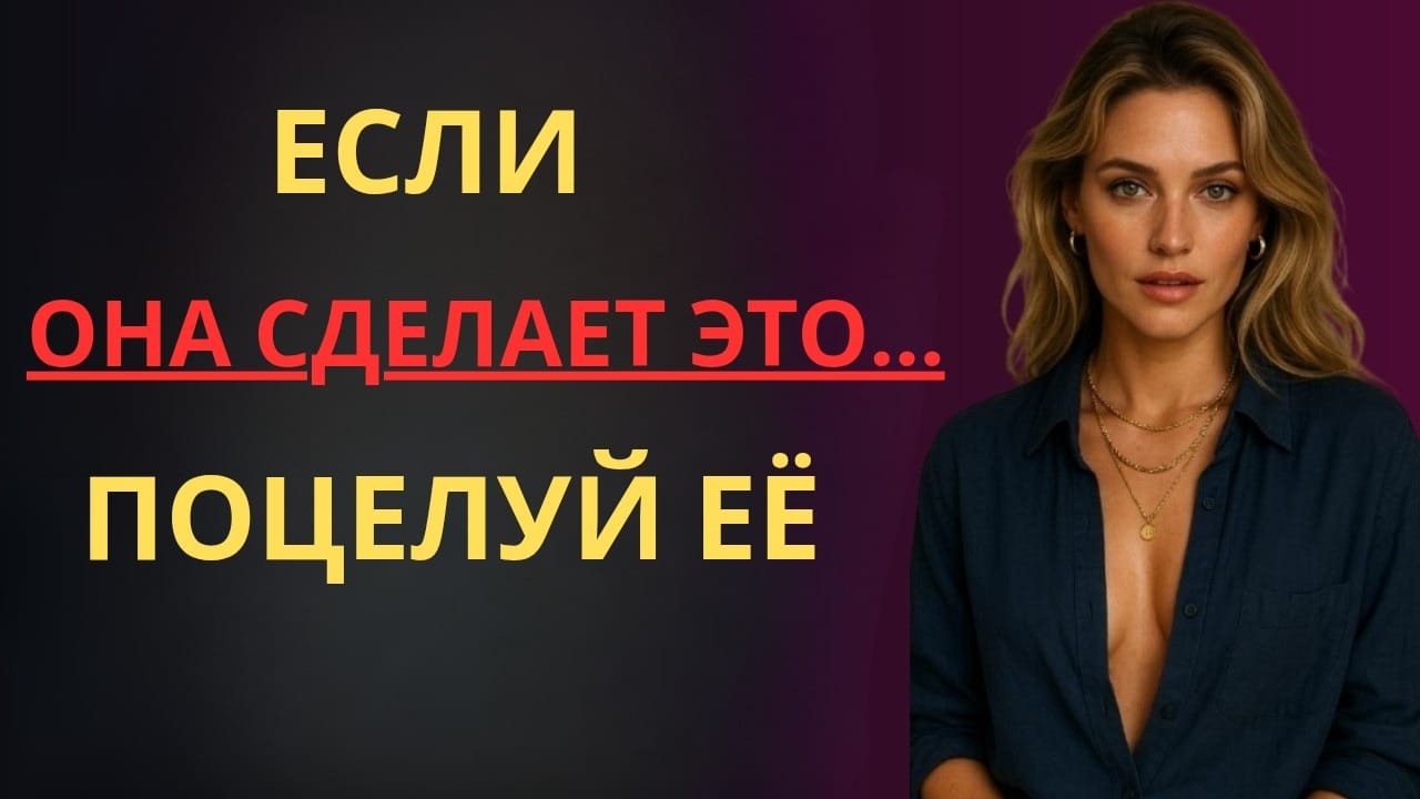 Если она сделает это руками, значит, она уже выбрала тебя. Поцелуй её, иначе потеряешь её.