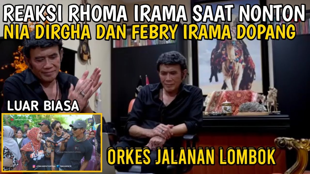 GINI REAKSI BANG HAJI RHOMA IRAMA MELIHAT NIA DIRGHA NYANYI GALA GALA