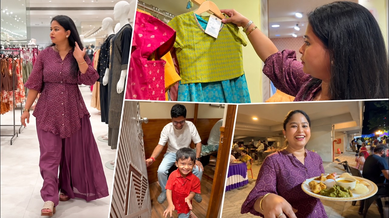 Durga পুজোর শপিং 🛍️  সাথে গণেশ পুজোর খাওয়া দাওয়া ❤️ জমজমাট একটা দিন #durgapujoshopping