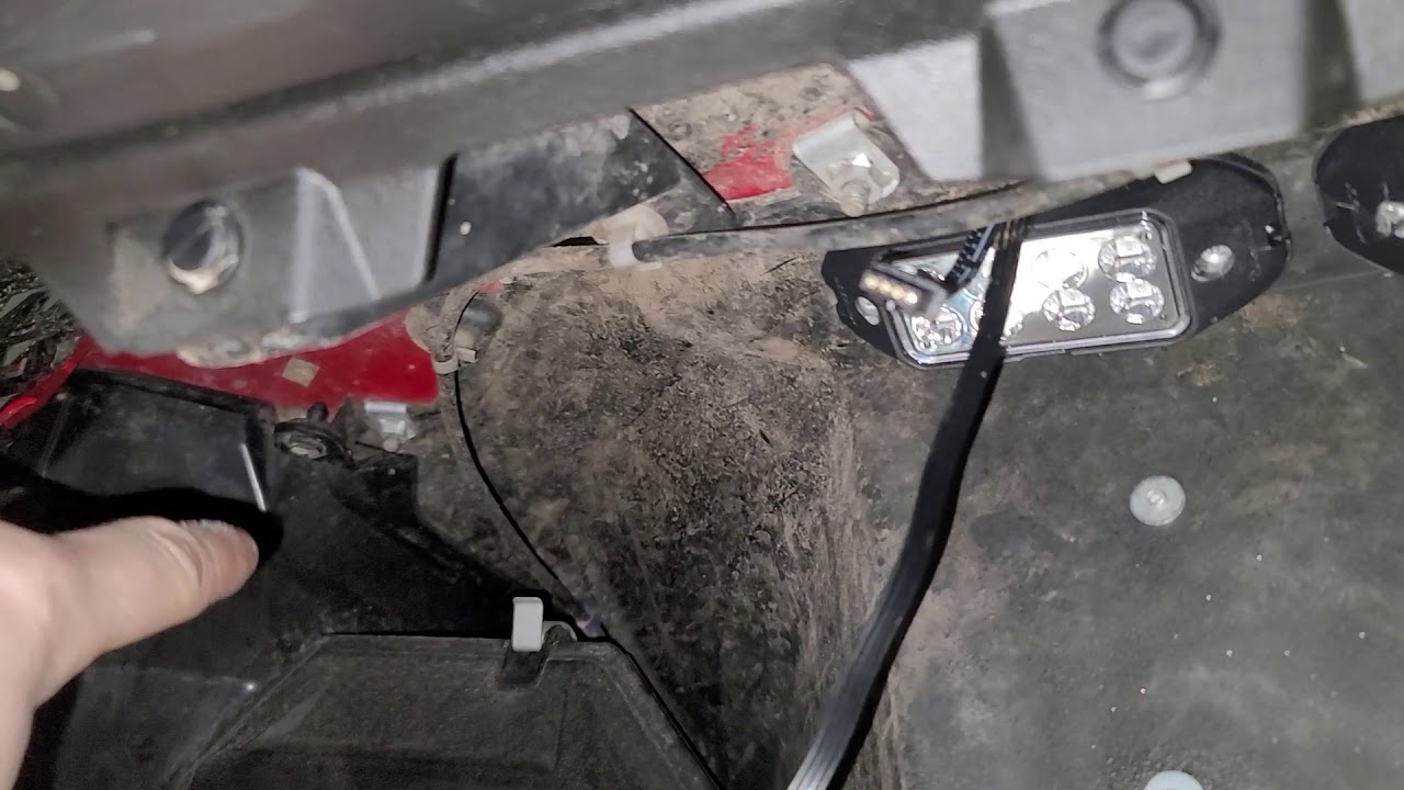 xk glow rockfish rock lights install on Honda talon