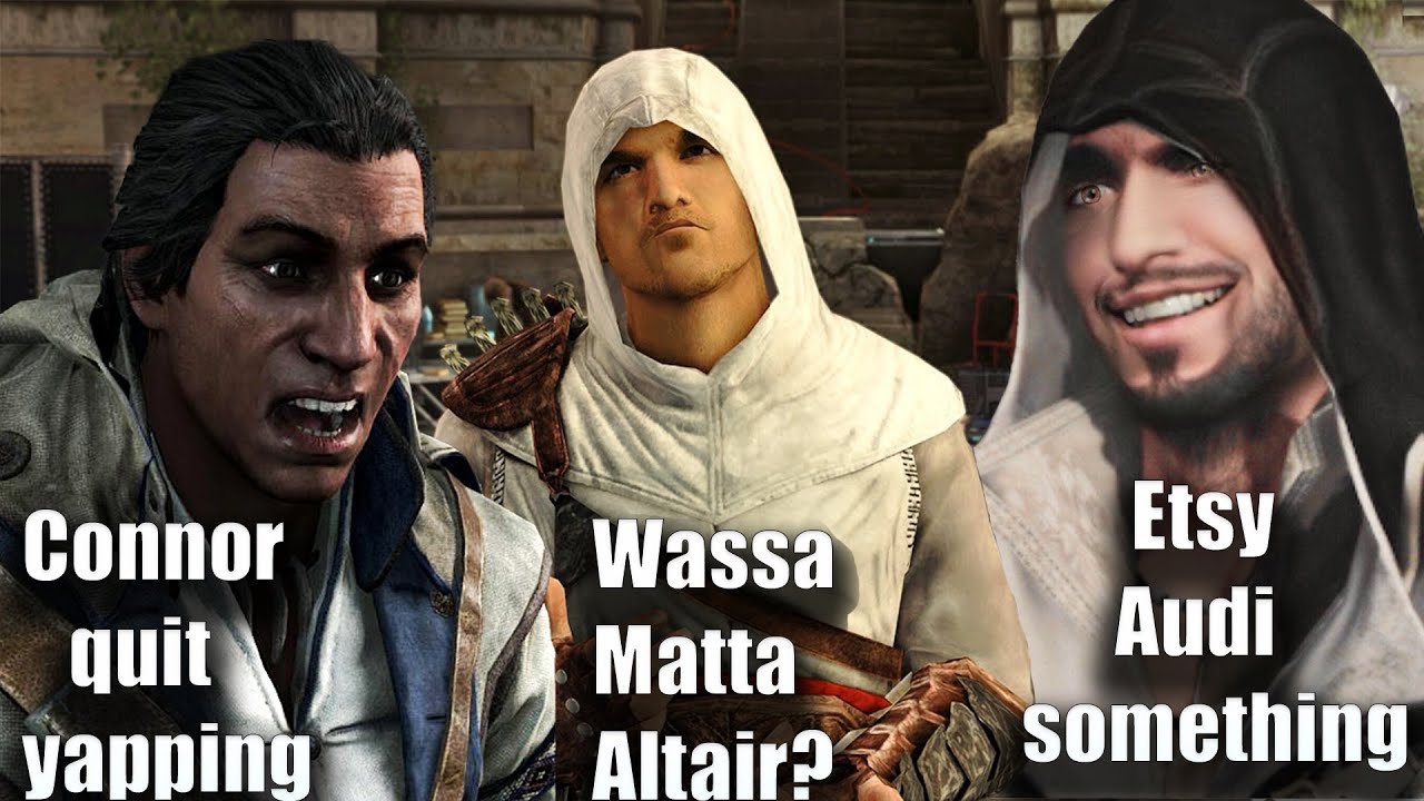 Desmond Miles Roasting His Ancestors - Assassin's Creed