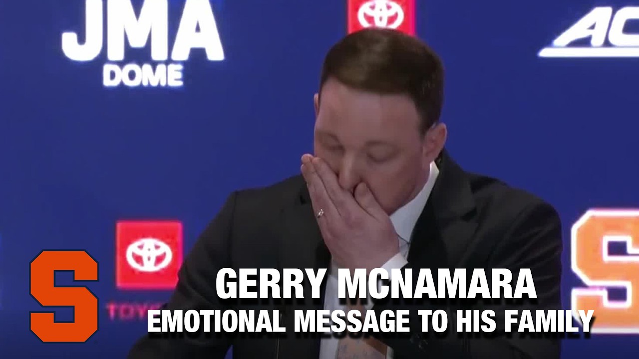 Syracuse New Head Coach Gerry McNamara's Emotional Message To His Family