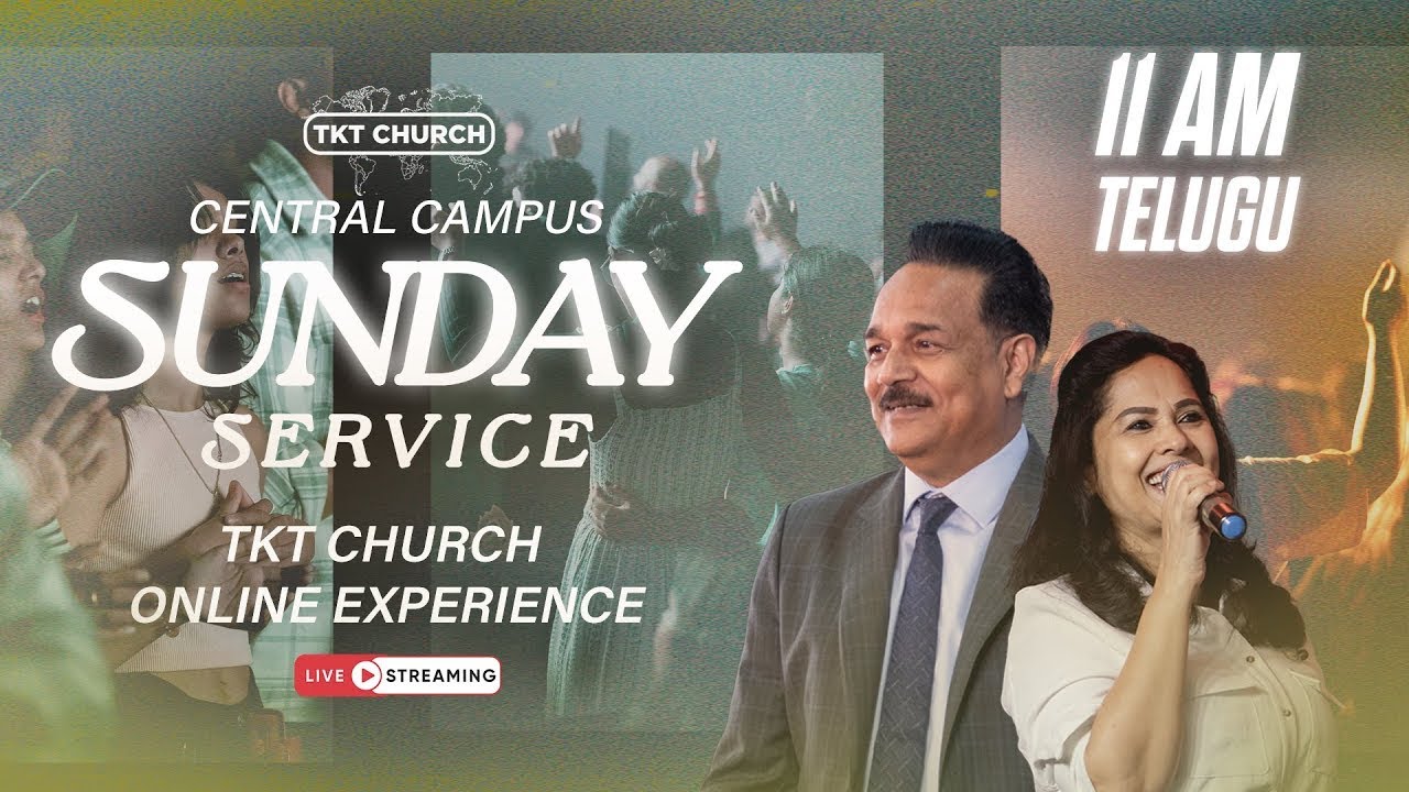Telugu Service Live with Bishop Samuel & Pastor Merlyn Patta | TKT CHURCH 11 AM
