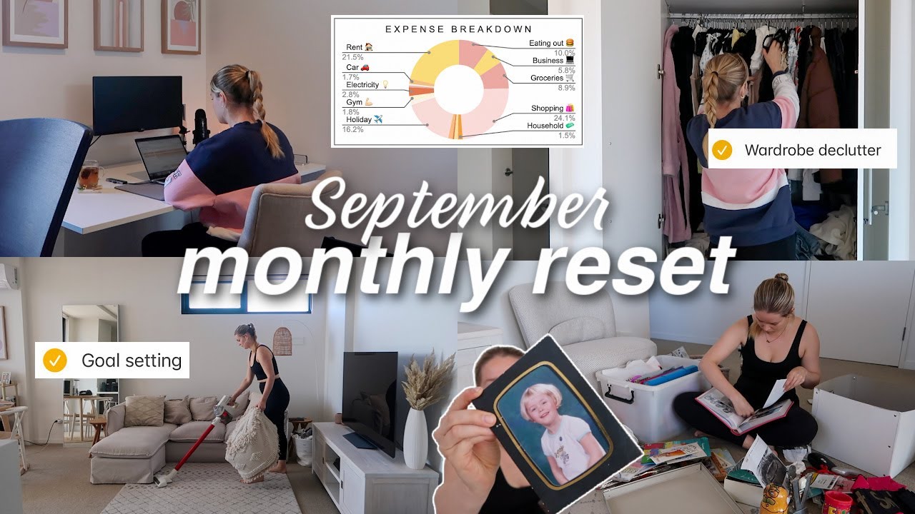 MONTHLY RESET | decluttering my memories box, cleaning, budgeting, goal setting + favourites!