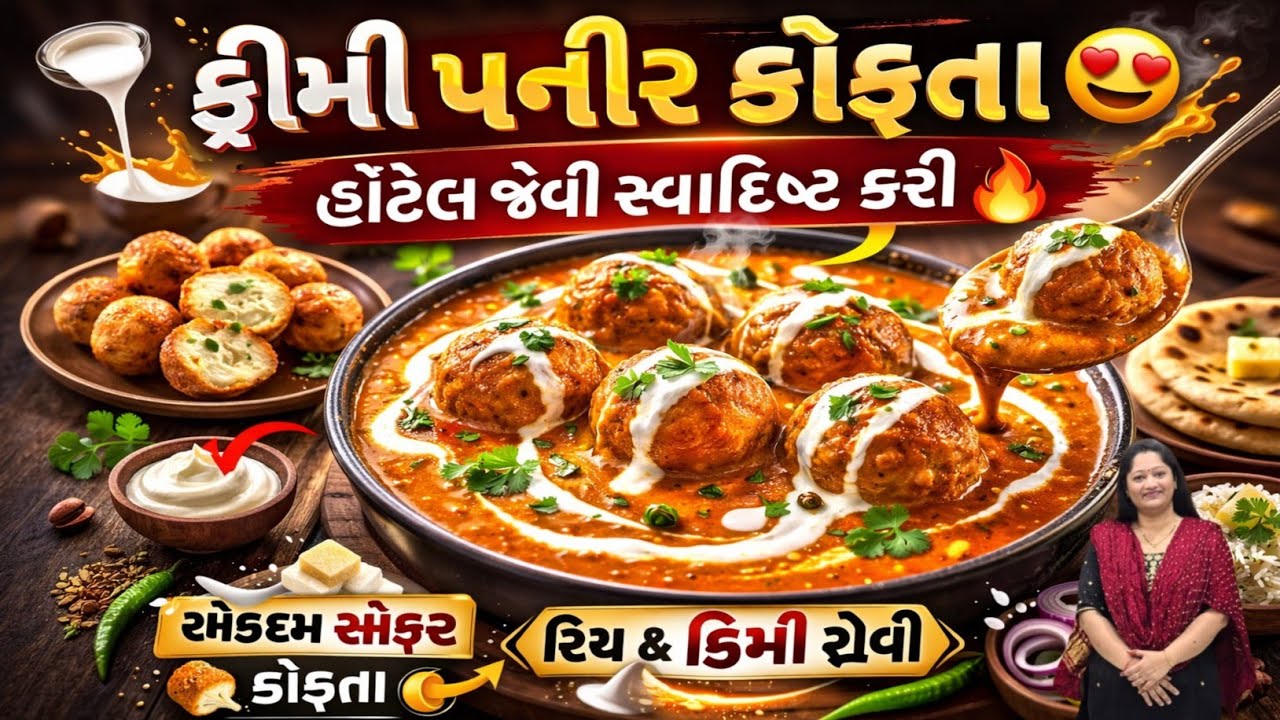 રેસ્ટોરન્ટ સ્ટાઈલ પનીર કોફતા કરી | ક્રીમી અને સ્વાદિષ્ટ રેસીપી Paneer Kofta Curry Recipe #paneer 