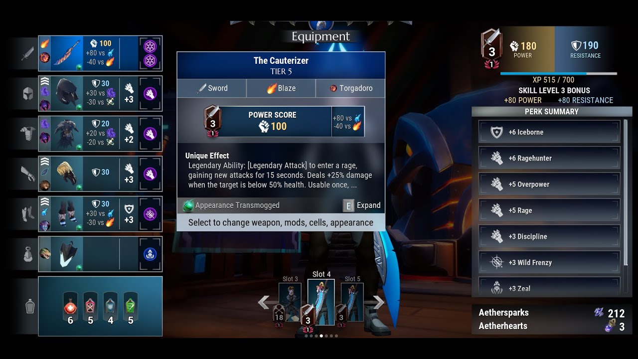 Dauntless Sword builds Survive/DPS Patch 1.5.0