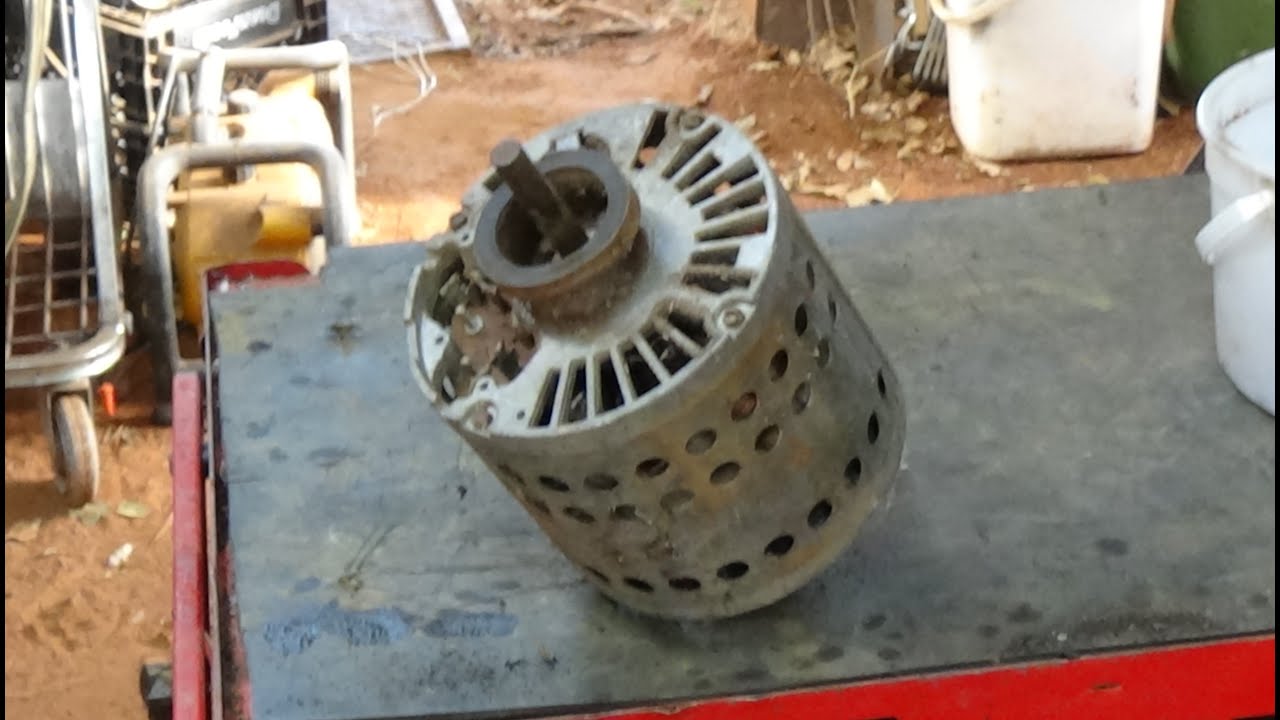 Scrapping a Electric Motor for Copper and Aluminum, and a new tool to remove copper from core