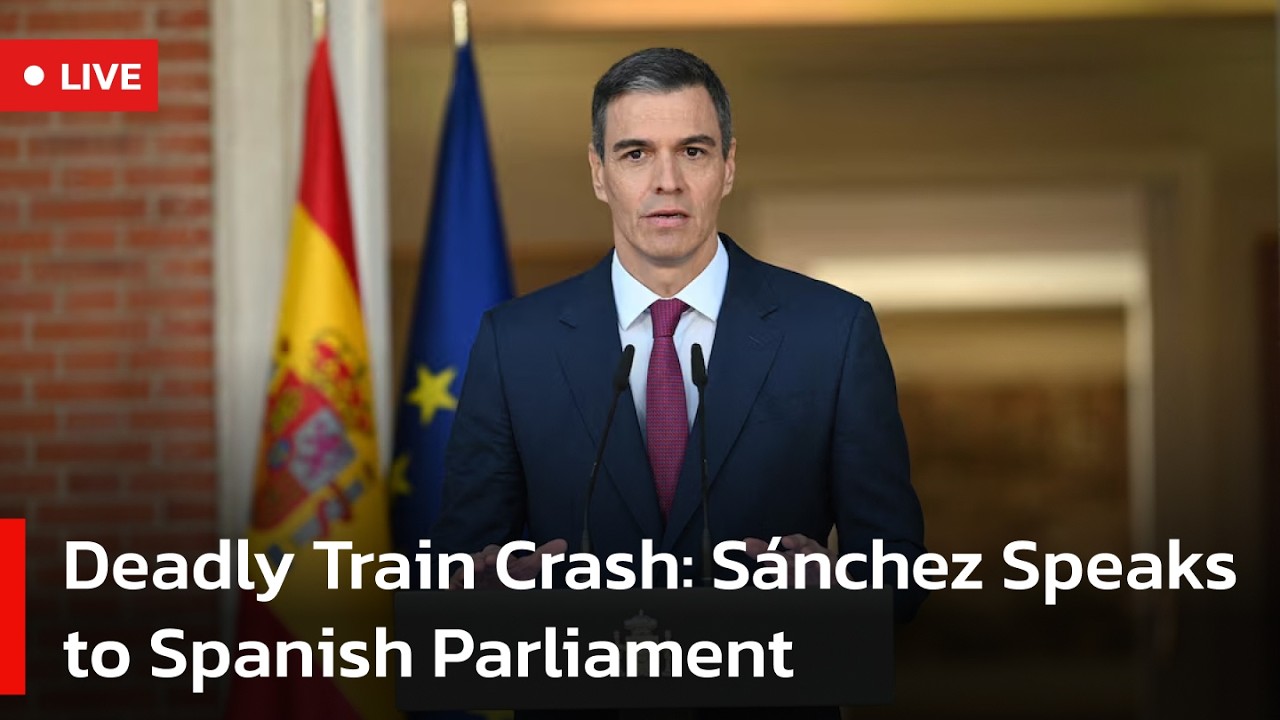 🔴LIVE: Spain’s PM Sánchez Addresses Parliament After Train Crash | AC1W