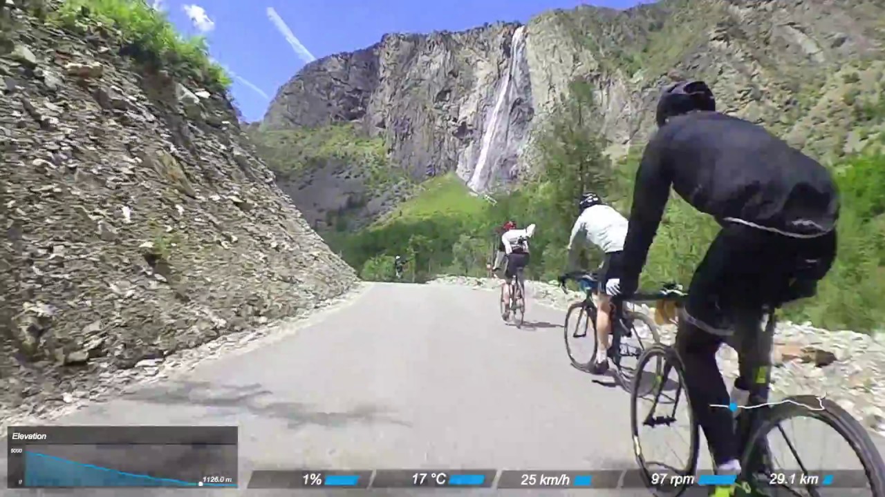 Road bike climbs: Col du Galibier, France (descent to Le Freney d'Oisans) - Marmotte Gran Fondo 2017