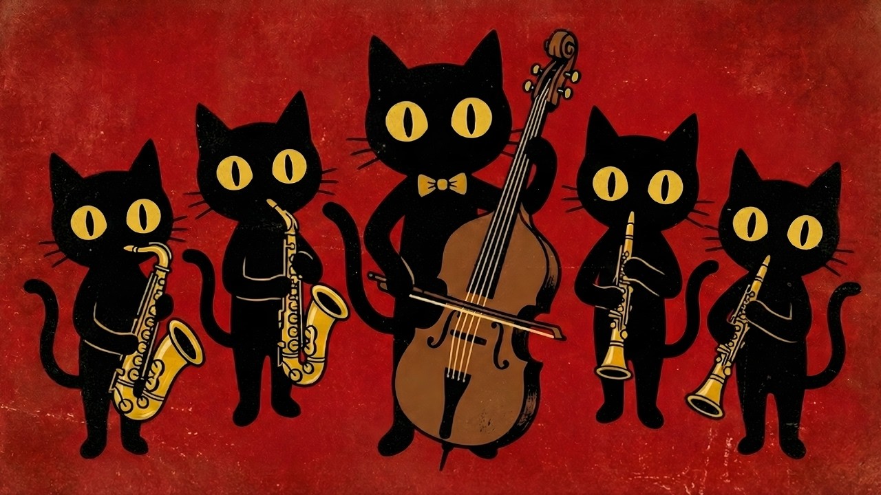 Black Cats Cool Jazz Band: Uplifting Background Music for Creative Work