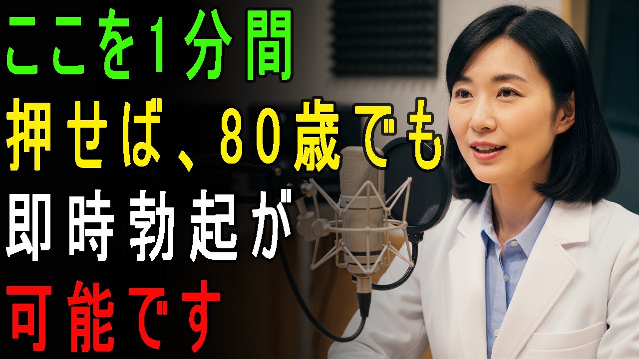 60歳以上の男性は必見！このツボを1分押すだけで、精力は回復できる！｜人生の教訓 ｜長生きの知恵｜オーディオブック