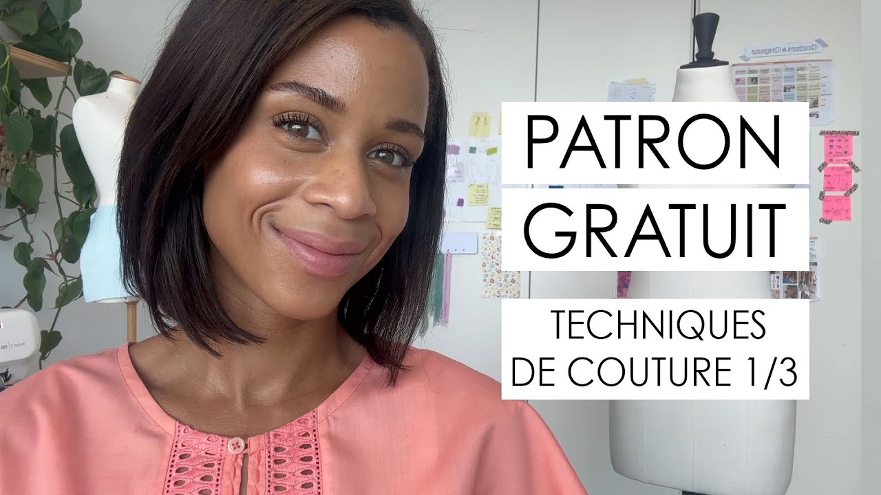 👗PATRON GRATUIT💖 TECHNIQUE DE COUTURE 1/3. On couds un biais à l'encolure avec une bride !