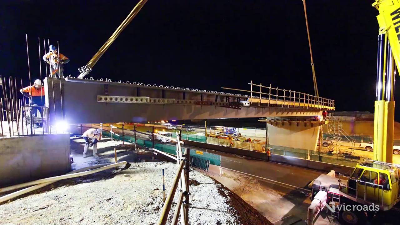 Princes Freeway East and Sand Rd Interchange