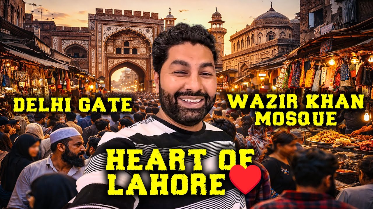 Delhi Gate to Wazir Khan  Mosque |  Full Bazaar Tour | لاہور کا سب سے مصروف تاریخی علاقہ 😱 |