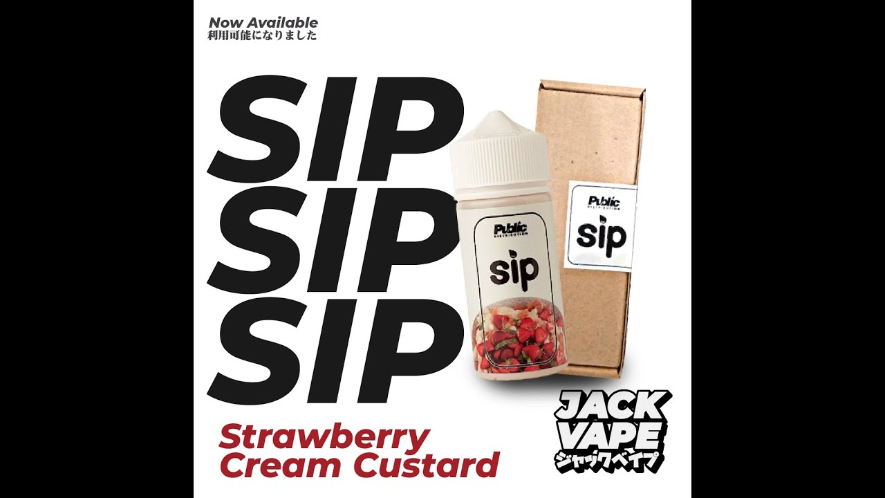 Jack Vape Jackvape vaping liquid SIP Strawberry Cream Custard