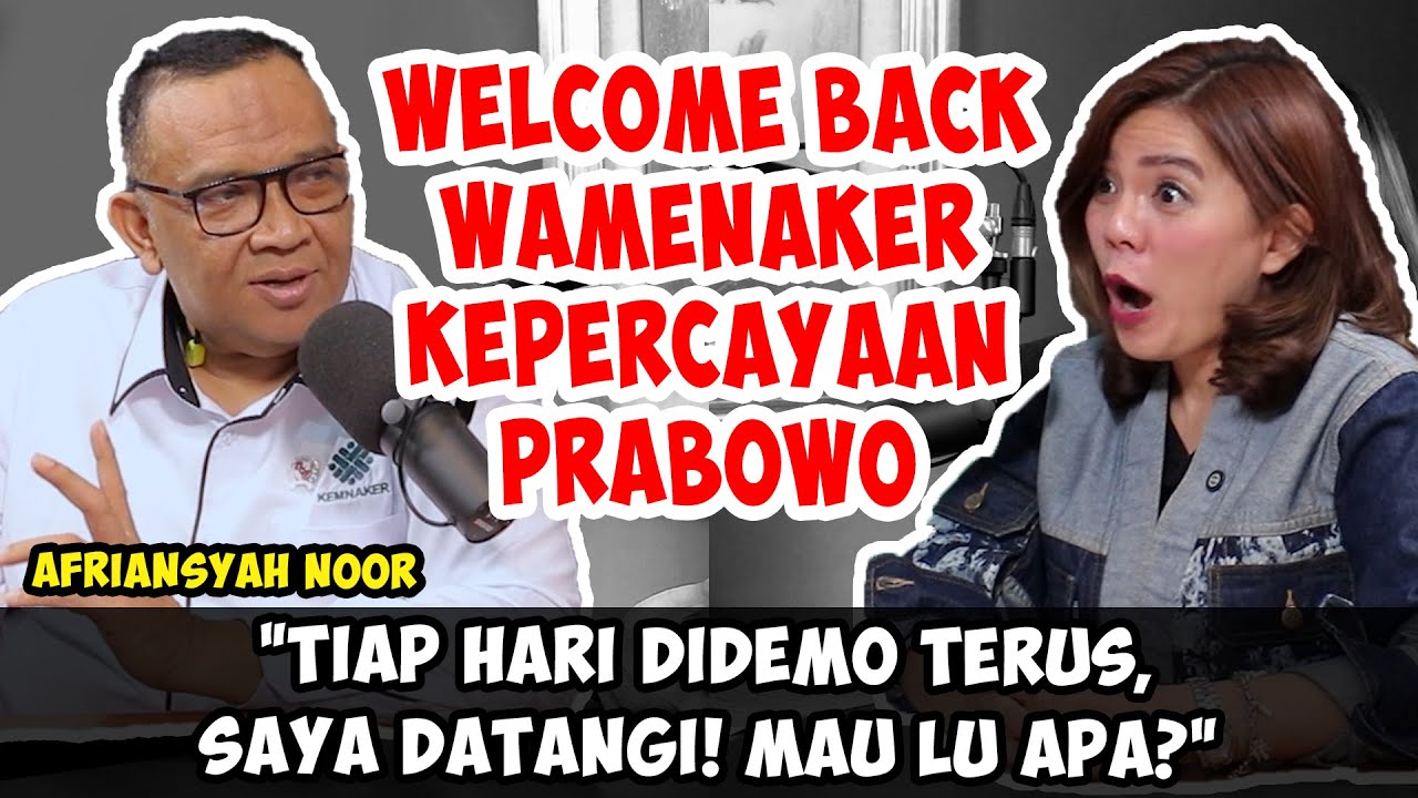 AFRIANSYAH NOOR BONGKAR FAKTA PRABOWO, AHY, & MISI BESAR KEMNAKER! | Friends of Merry Riana