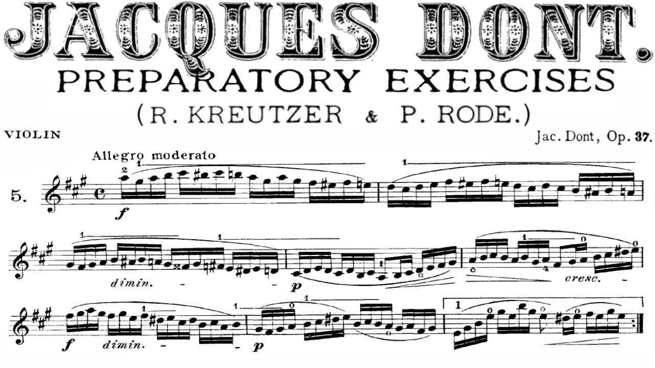 Dont Jakob - Viol&iacute;n Exercise no. 5 | Piano Accompanist for Beginner