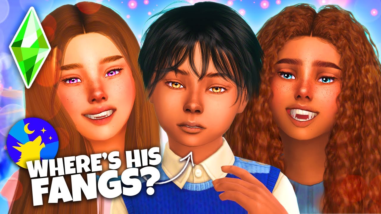 my wolf triplets are growing up! (The Sims 4 Werewolves! 🐺Ep 10)