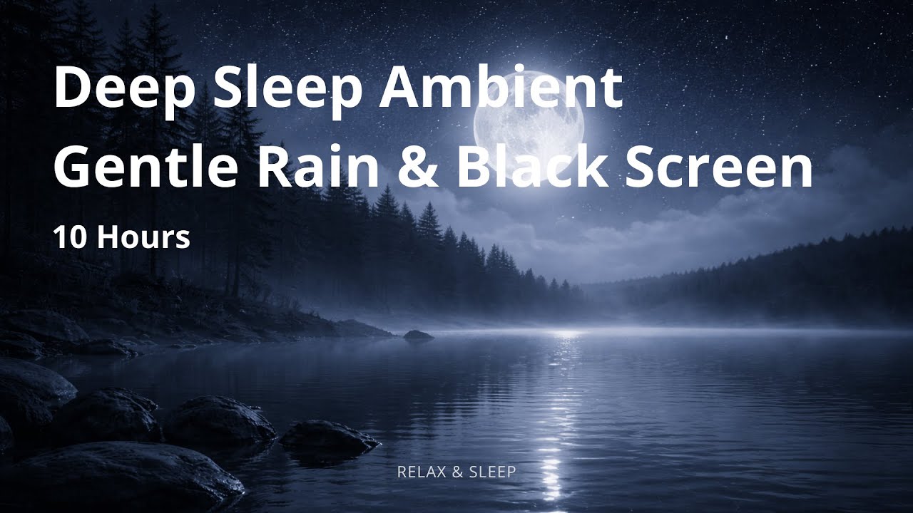 Deep Sleep Ambient ✦ Rain on Window ✦ Relax Your Nervous System ✦ 10 Hours