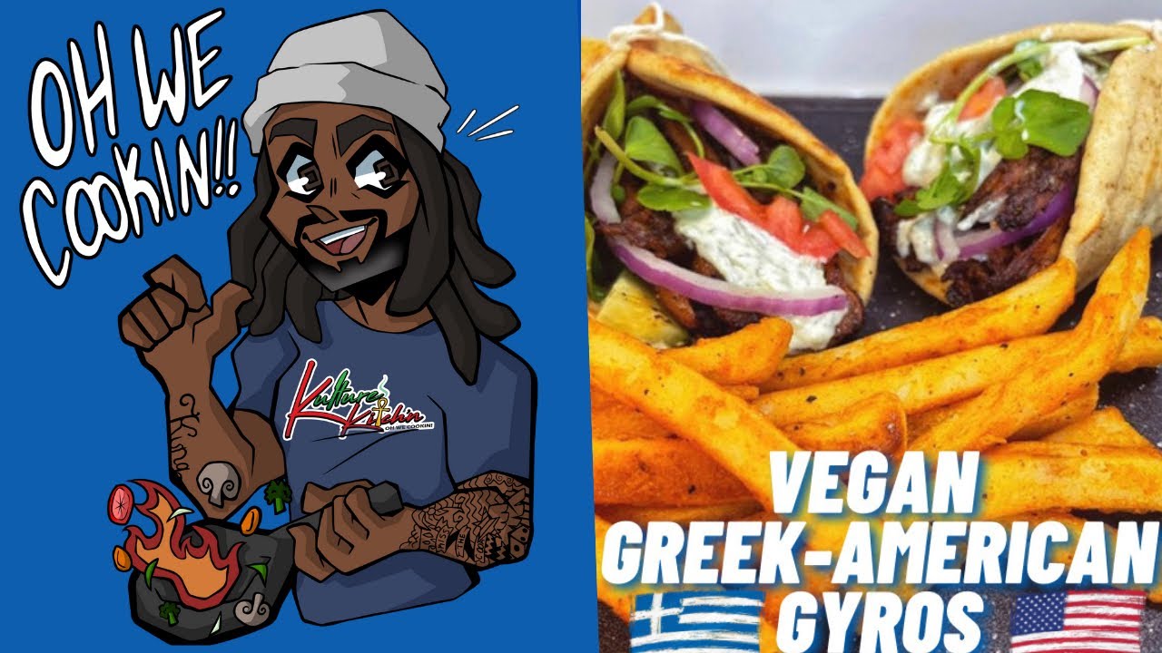 VEGAN GYROS AND VEGAN TZATZIKI | KULTURE KITCH'N