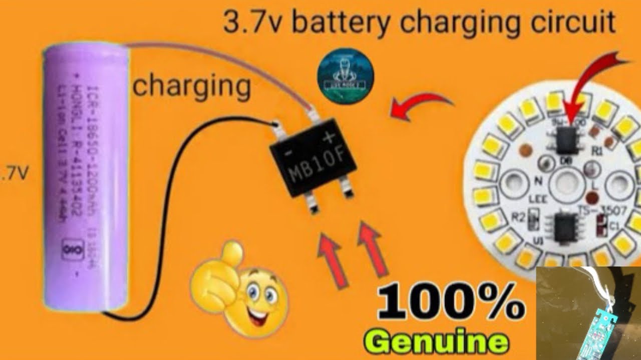 How to make 3.7v lithium battery charger using md10s rectifier 3.7v b...