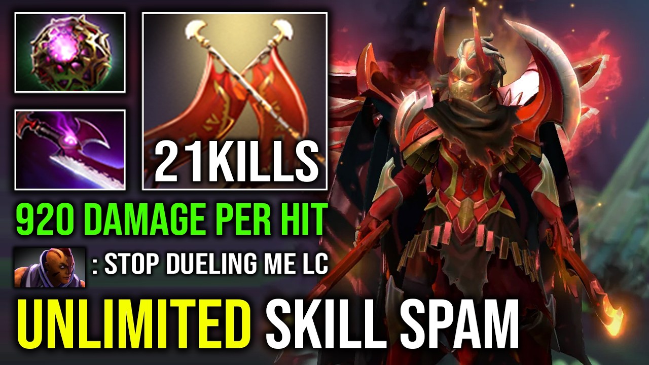 UNLIMITED SKILL SPAM +920 Damage Per Hit 1 Duel = 1 Win with Octarine Swift Blink Legion Dota 2