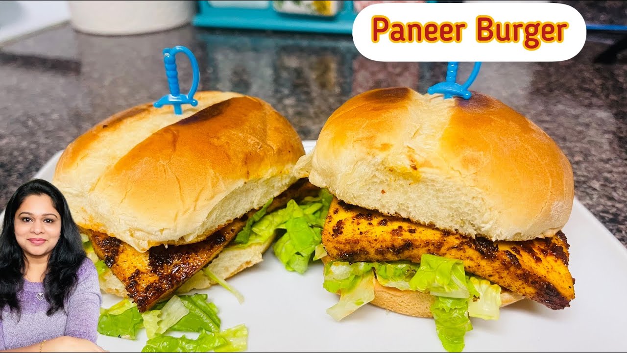 Homemade Paneer Burger Recipe in Tamil|Quick Kids Lunch Box Recipe|Veg Burger|Paneer recipe