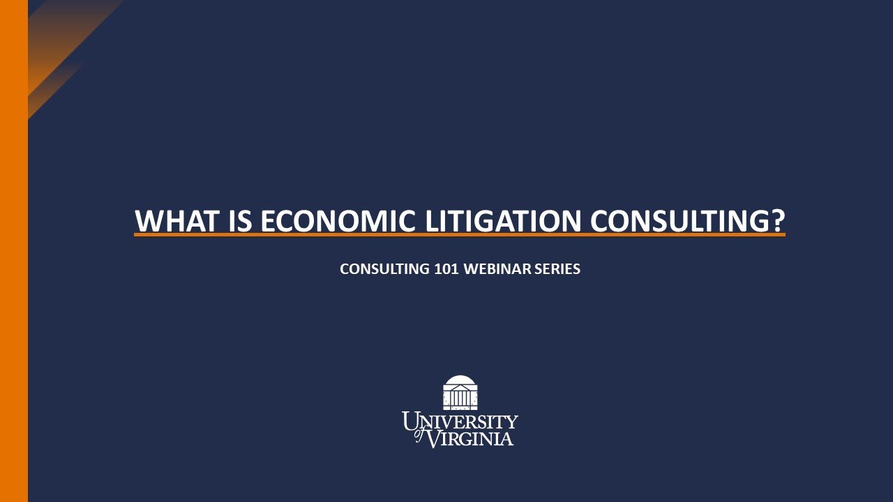 Economic Litigation Consulting: Consulting 101 Webinar