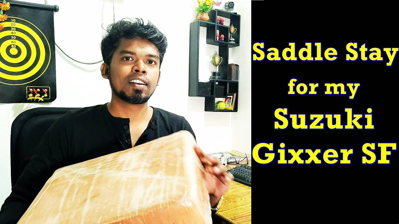 UNBOXING SADDLE STAY for my Suzuki Gixxer SF