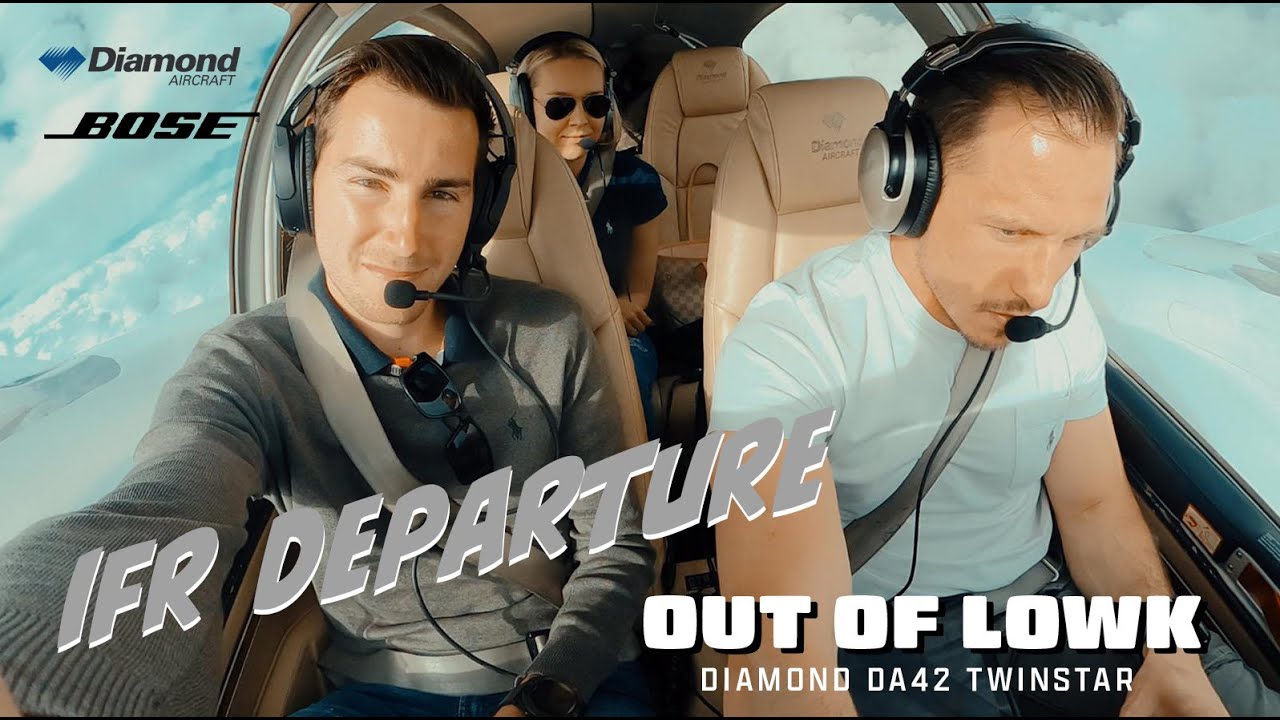 Diamond DA42 Twinstar - Klagenfurt (LOWK/KLU) IFR Departure, Multi-Engine