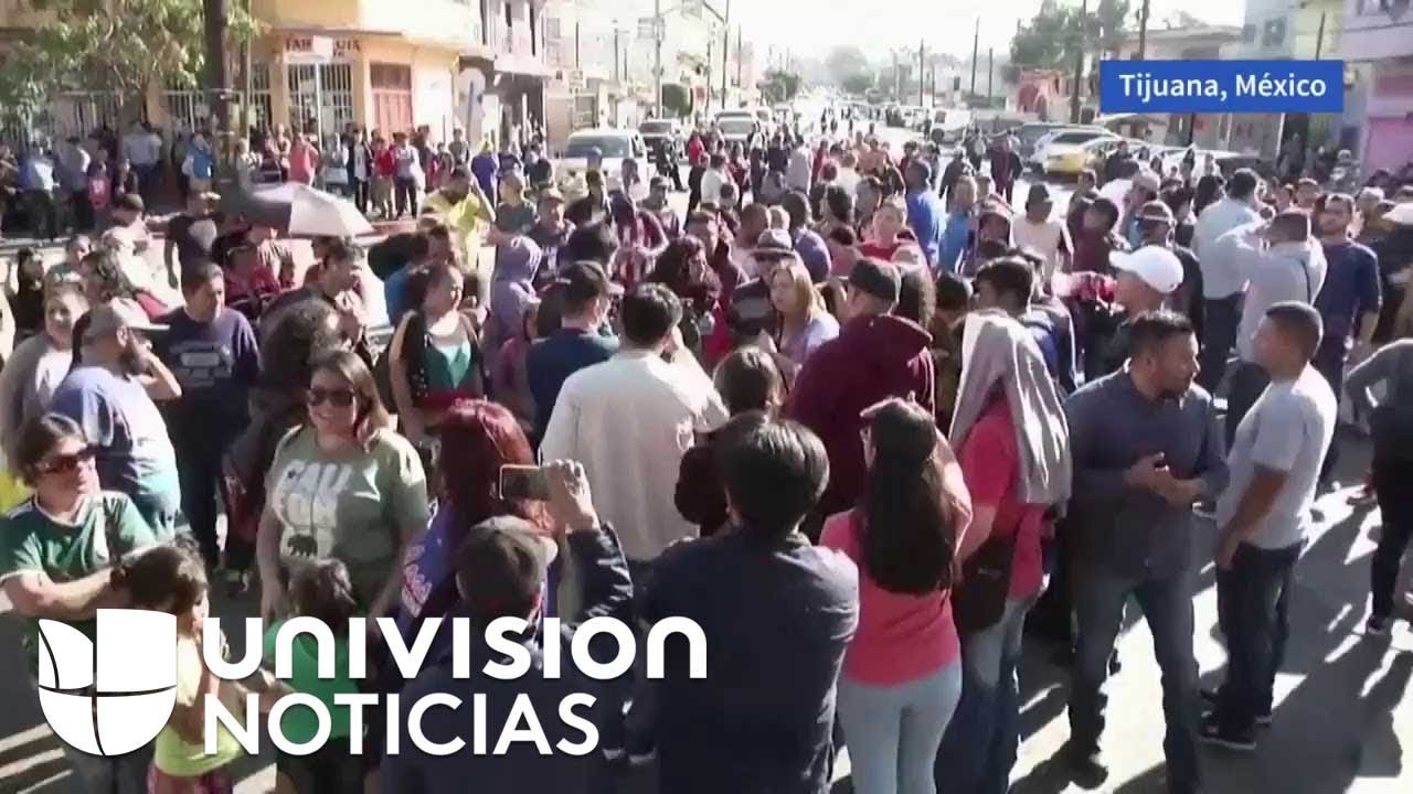 Crece la tensión en las calles de Tijuana por las protestas en contra de la caravana de migrantes.