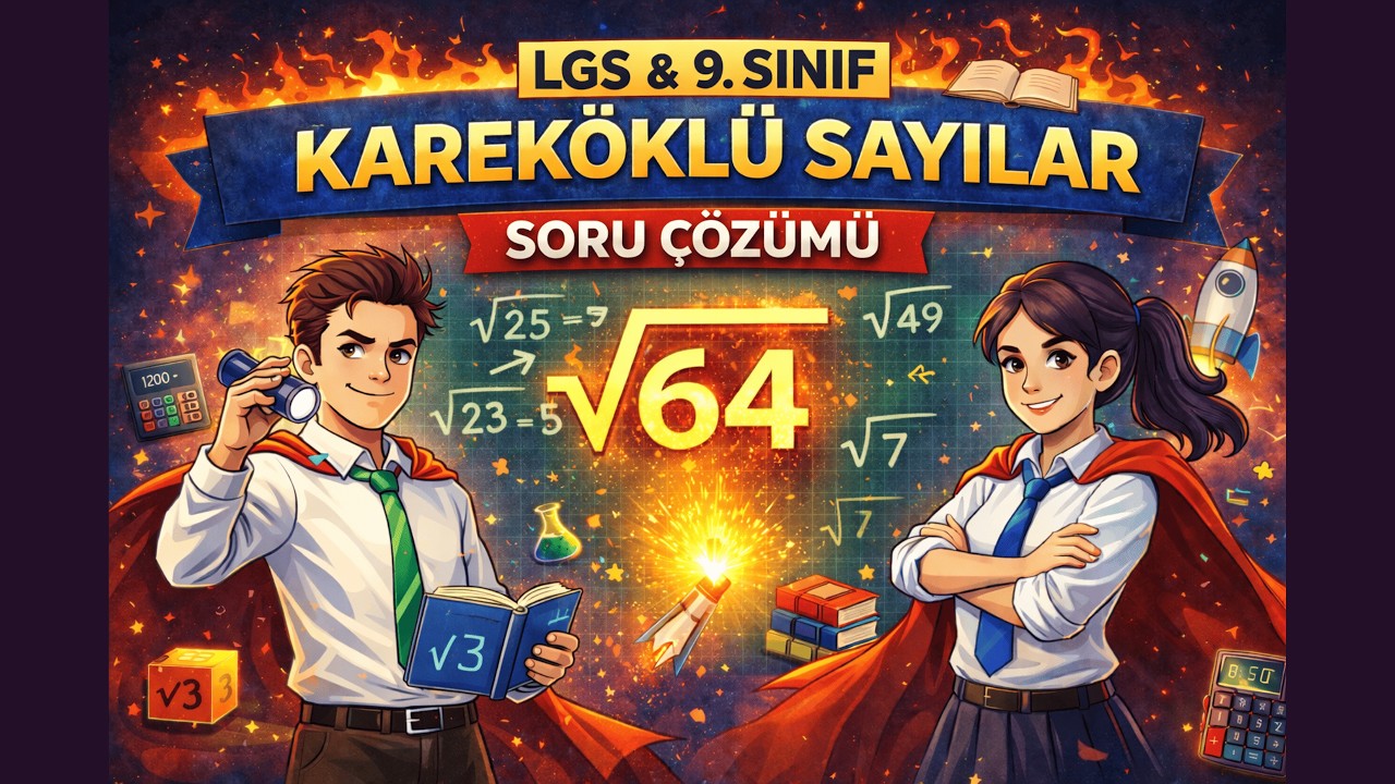 Kareköklü Sayılar Soru Çözümü – 1 | LGS & 9. Sınıf Matematik