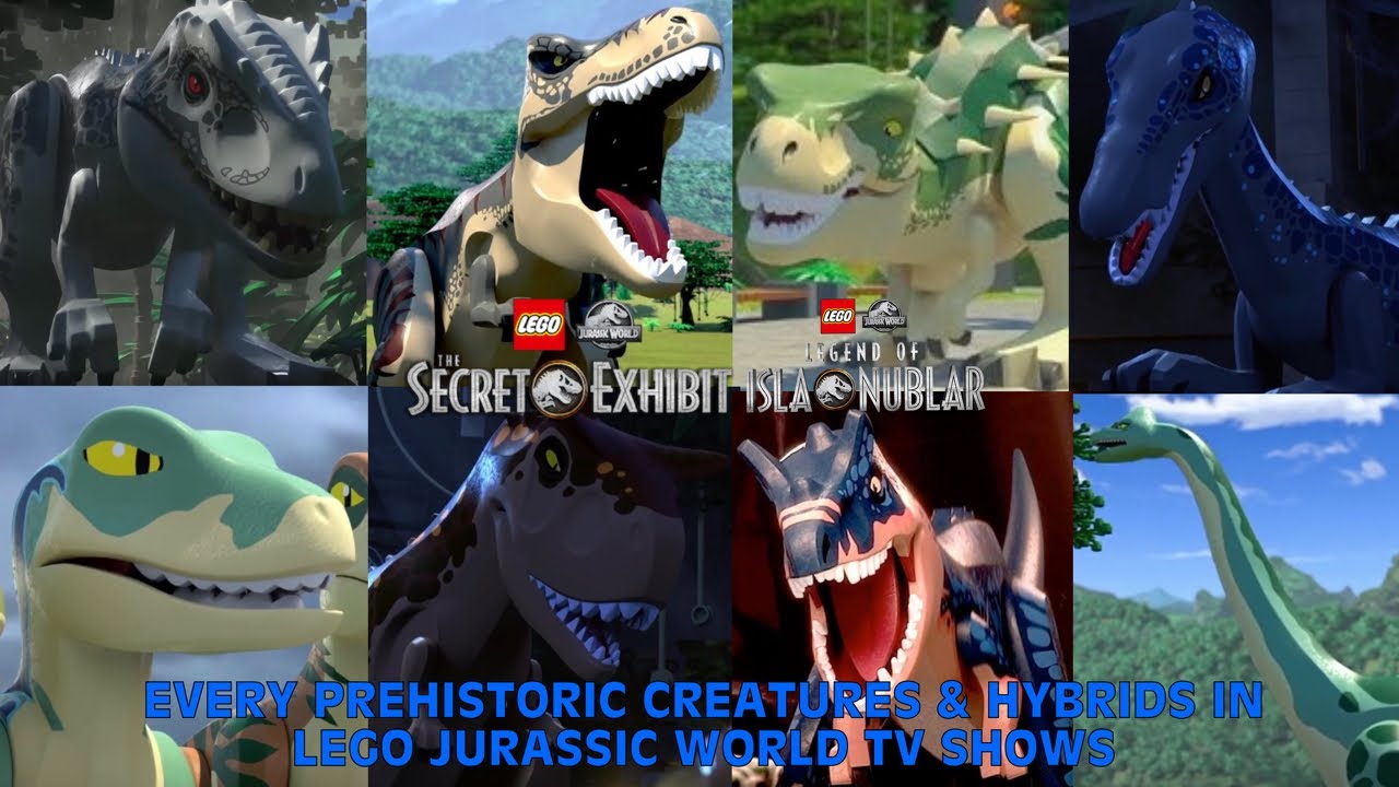 Every Prehistoric Creatures & Hybrids In LEGO Jurassic World TV Shows