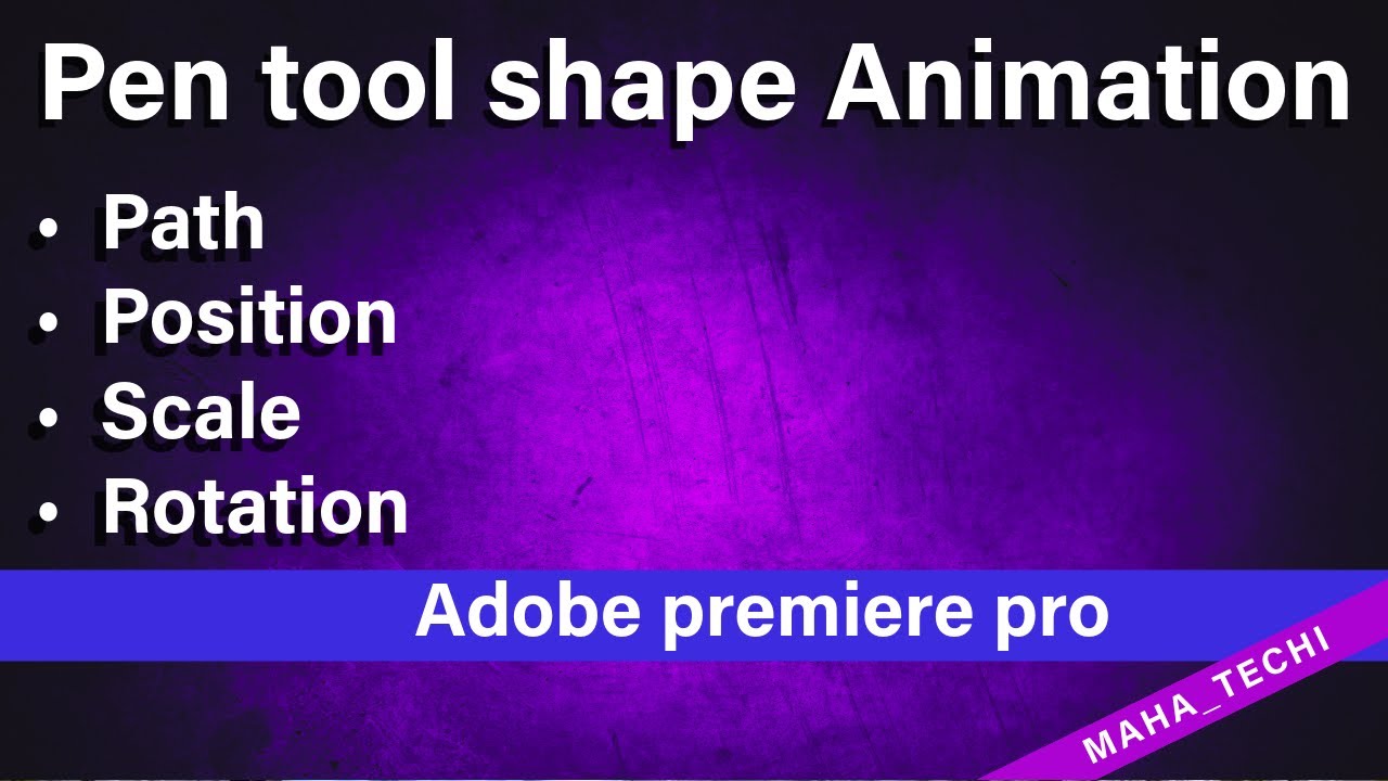 Pen Tool Shapes Animation ఎలా చేయాలి? | Animation with Keyframes | Premiere Pro Telugu