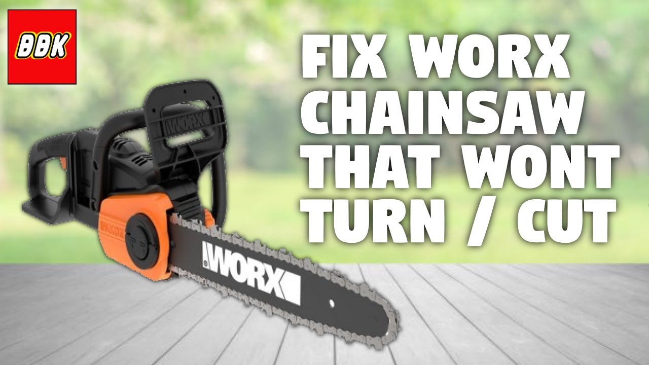 Как починить бензопилу/высоторез Worx, который не вращается и не режет WG309