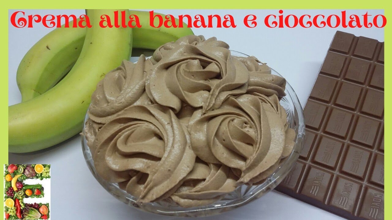 Deliziosa Crema Banana e Cioccolato...Sublime connubio🍌Banana and Chocolate Cream🍌