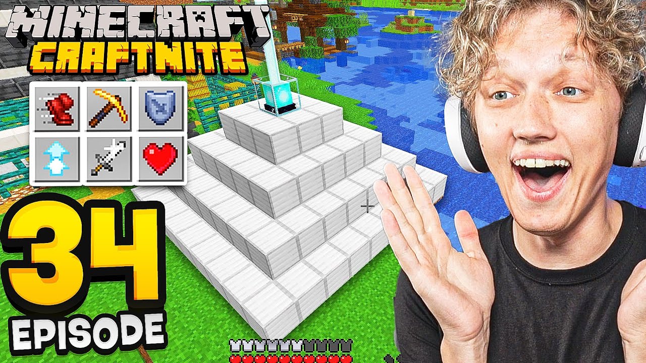 Craftnite 2: Episode 34 - I GOT A BEACON! (rarest item ever)