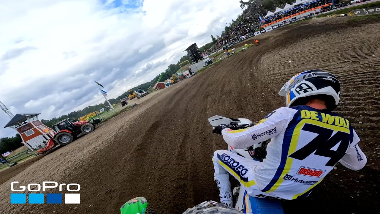 GoPro: Mikkel Haarup 2022 FIM MX2 Round 15 Moto 2 from Sweden