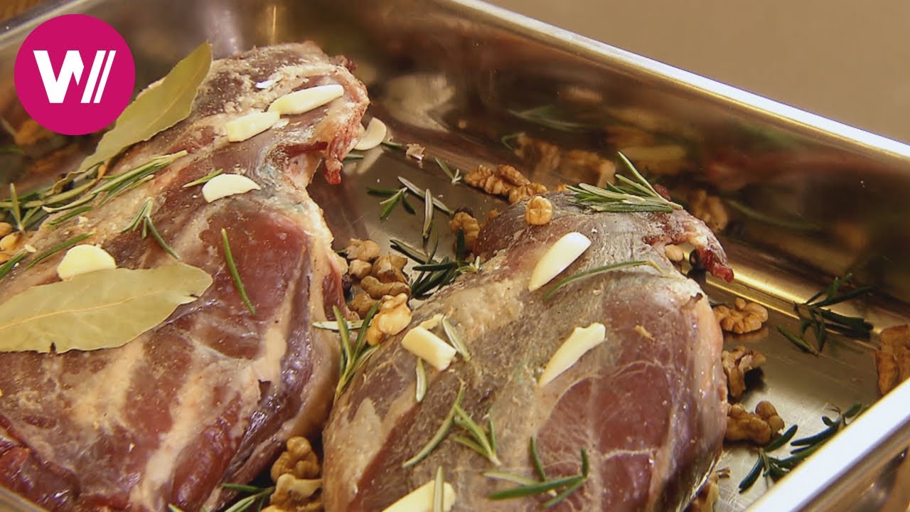 Marinade für eine Ziegenkeule - milder als Lammfleisch!