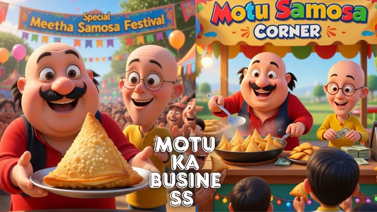 Motu Patlu | मोटू पतलू | Motu Ka Business | Motu Patlu Ka Hawayee Dhaba | Samosa Motu Patlu Canteen