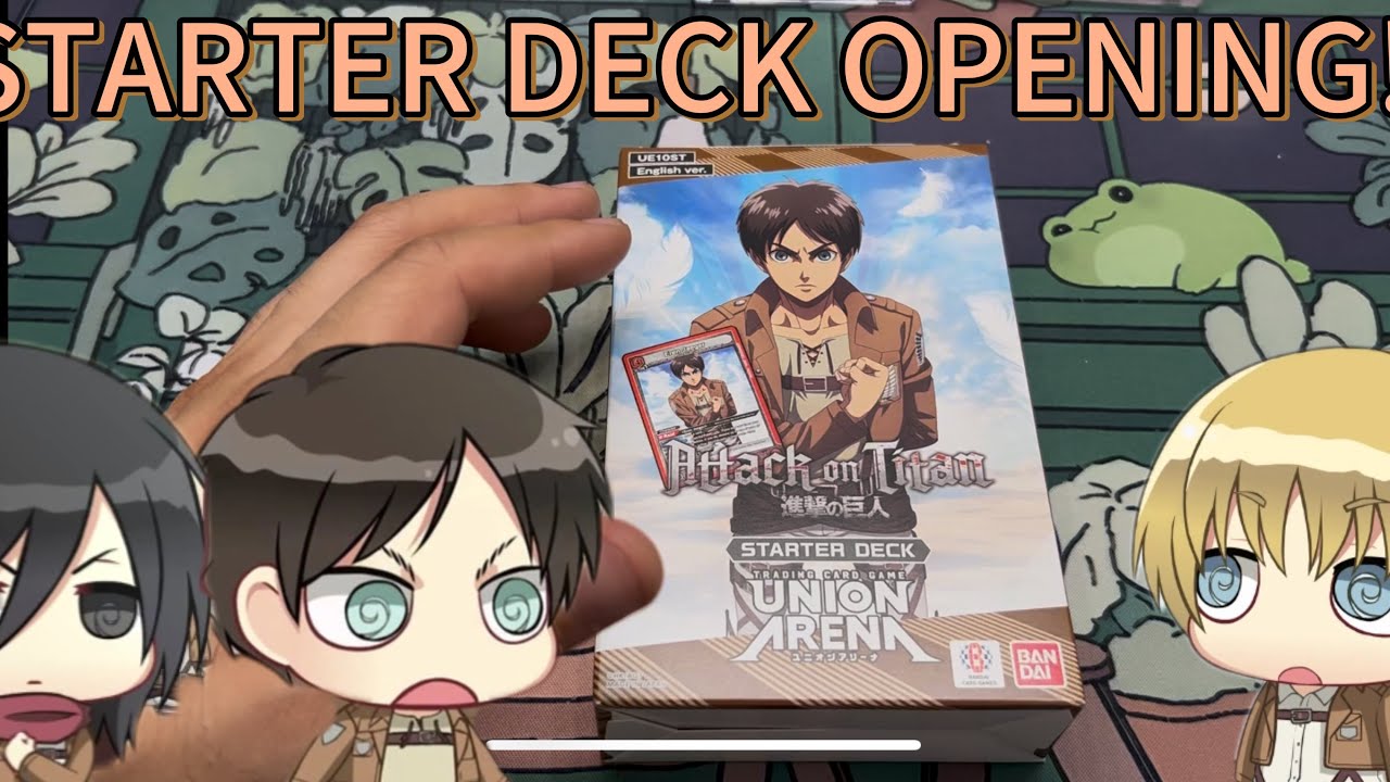 Checking out the New Starter deck for UNION ARENA ATTACK ON TITAN