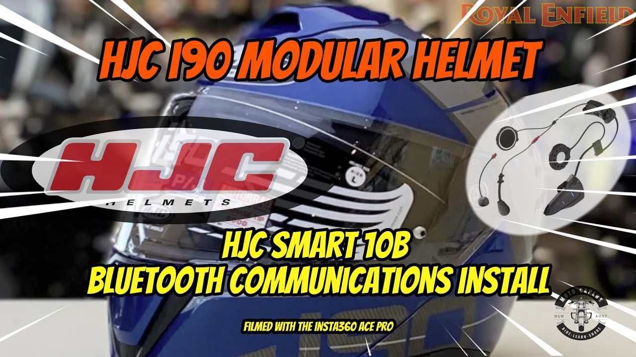 HJC i90 Helmet & Installing SMART HJC 10B Communications System