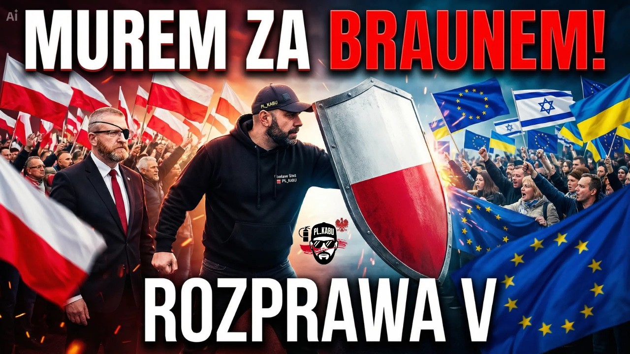 19.03.2026 GRZEGORZ BRAUN ZN&Oacute;W PRZED SĄDEM w Warszawie